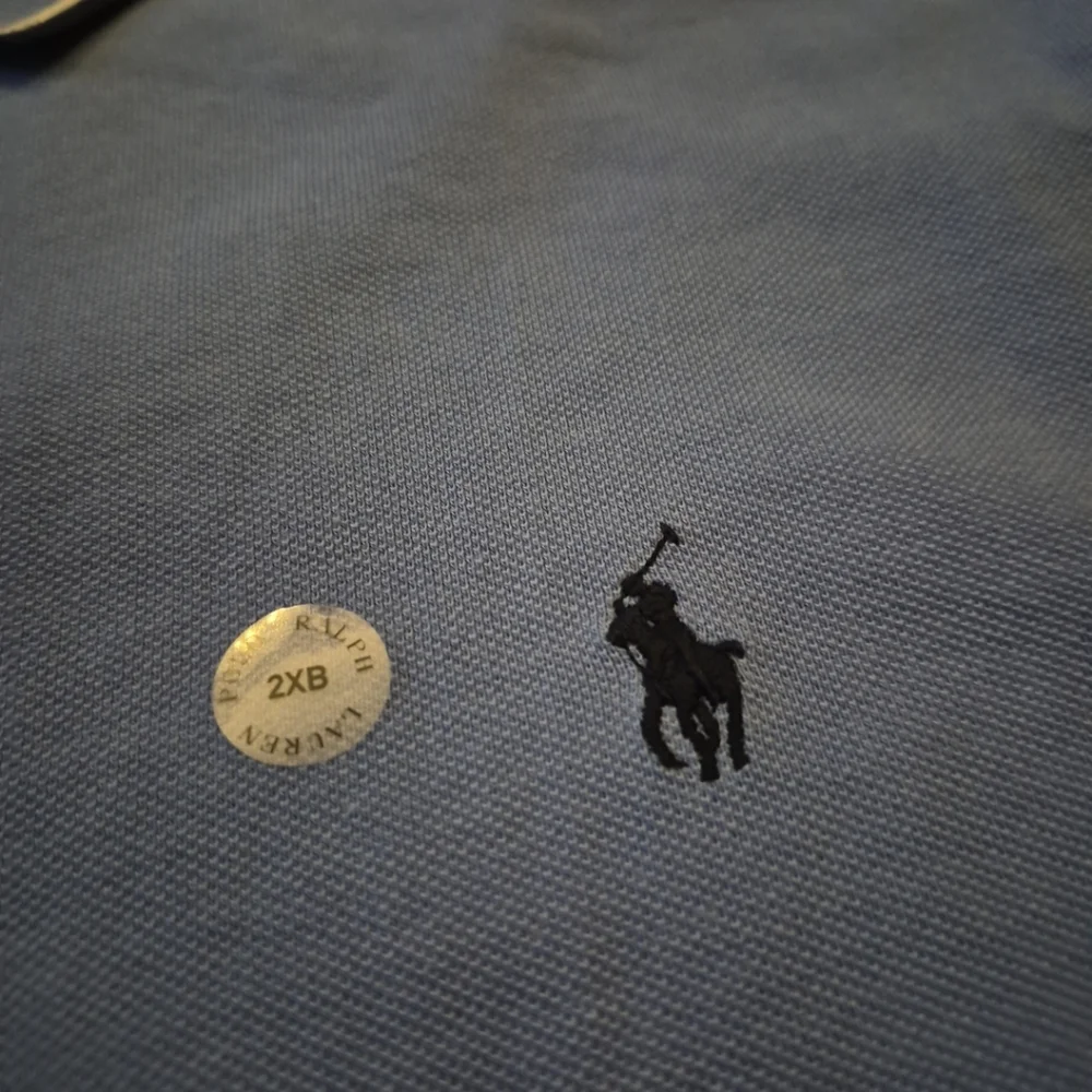 NWT Polo Ralph Lauren Polo Shirt Men Big&Tall 2XB Blue Classic Fit Mid Weight.